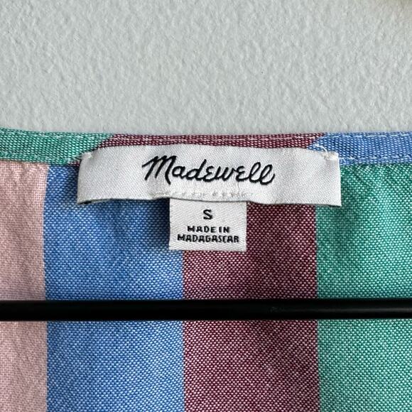 Madewell Novel Tie-Front Button Top in Flagstaff Stripe - Picture 5 of 9